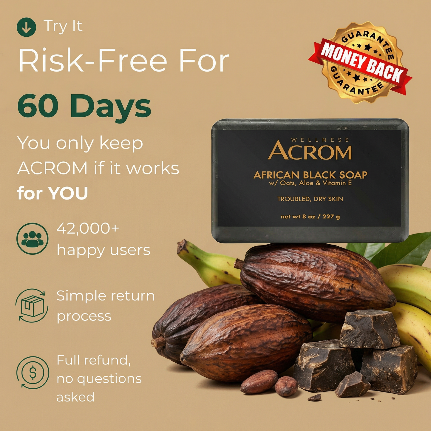 Pure African Black Soap by ACROM™