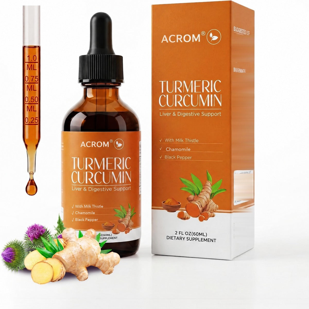 ACROM Turmeric Curcumin Drops