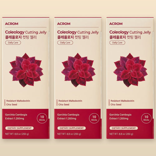 ACROM Coleology Cutting Jelly, 30 day supply, 3 boxes