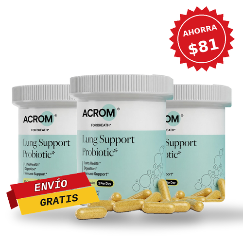 ACROM Lung Support Probiotic - Oferta Exclusiva (3 Unidades)